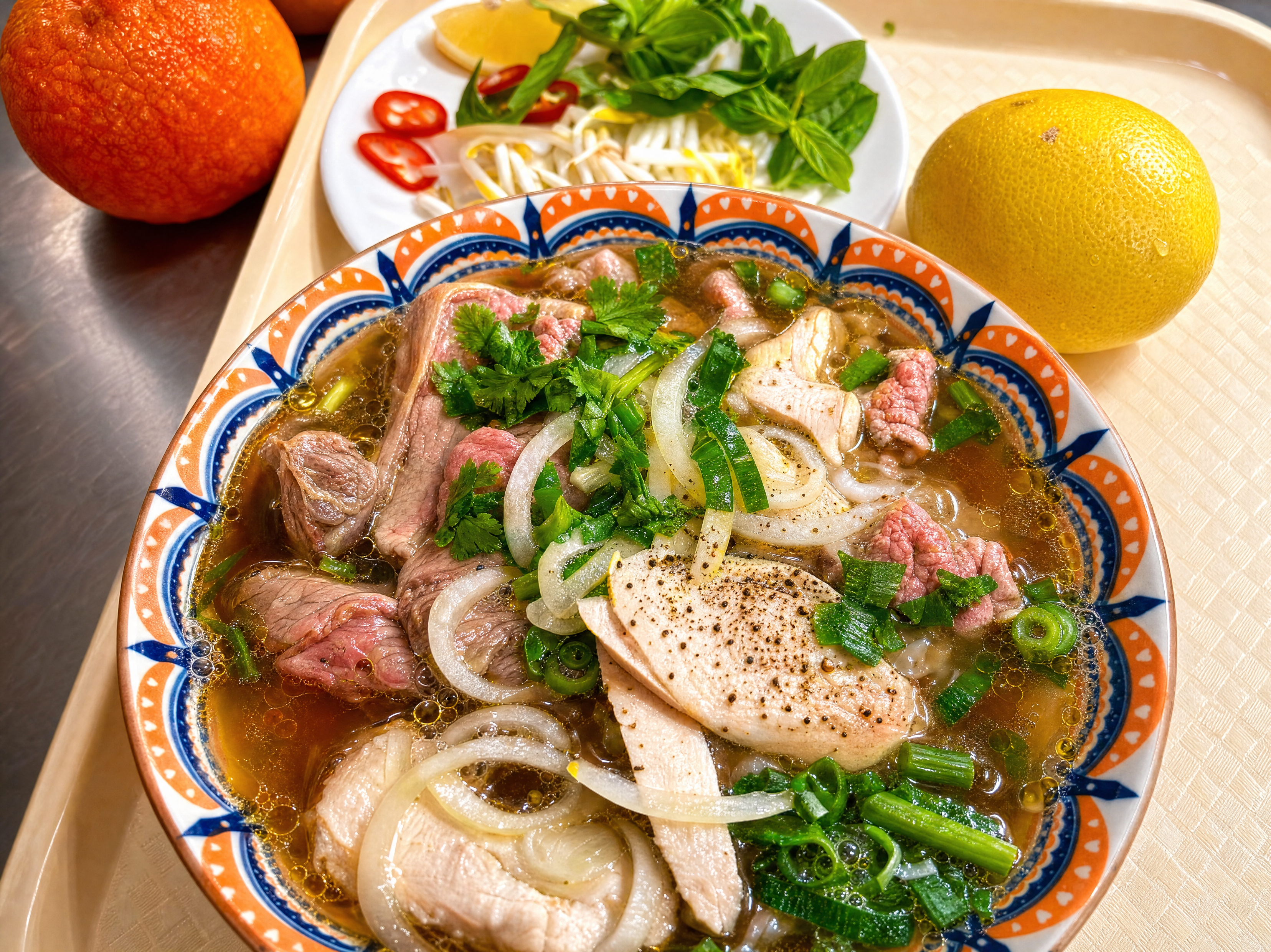 Combination Phở bowl at Viet Deli